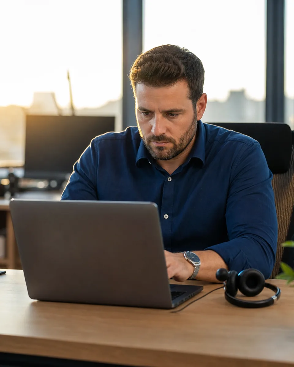Software vendor sales lead reviewing the monthly cost of purchased sales leads